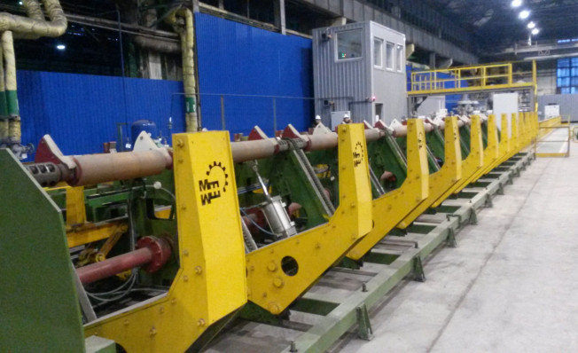 Транспортная механизация линии очистки труб 